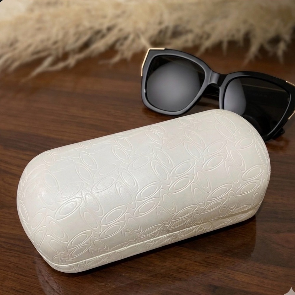 Oakley White Embossed Hard Shell Sunglasses Case – Protective Clamshell